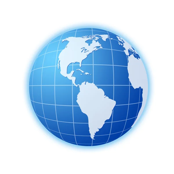 Mundo azul globo 3 — Fotografia de Stock