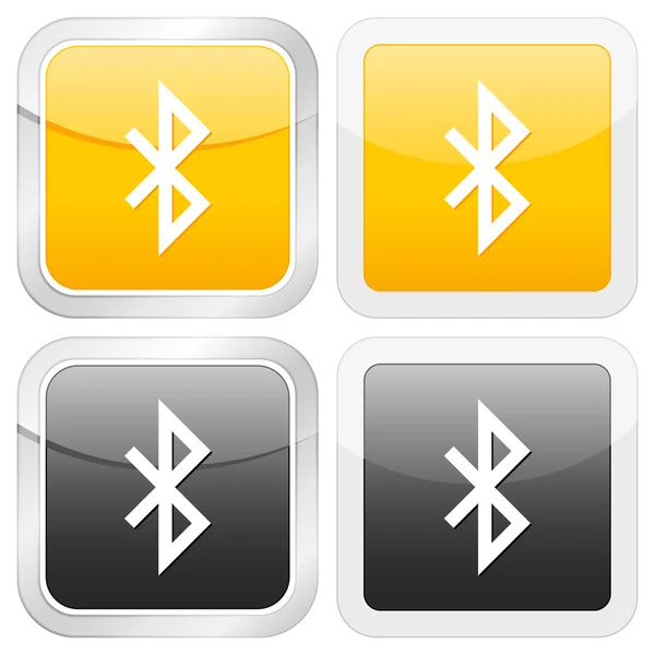 Bluetooth の正方形のアイコン — ストックベクタ