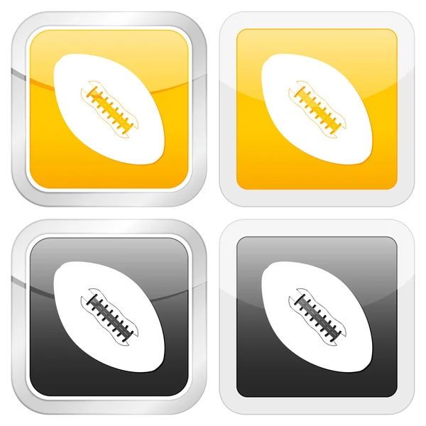 Icône carré football — Image vectorielle