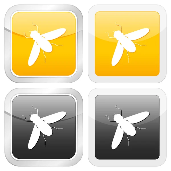 Ikona kwadratu owadów — Wektor stockowy