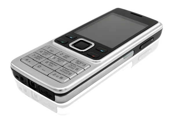 Zilveren mobiele telefoon 2 — Stockfoto
