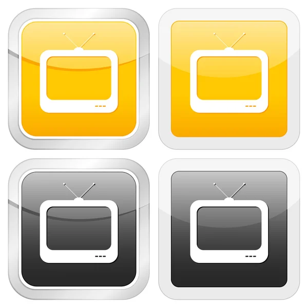 Square icon tv — Stock Vector