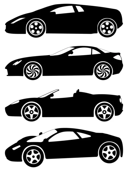 Spor arabalar vektör set 2 — Stok Vektör