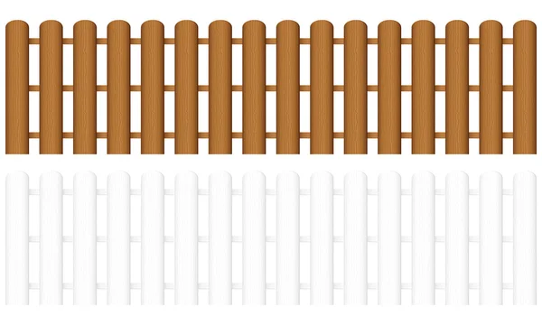 Dřevěný plot 3 — Stockový vektor