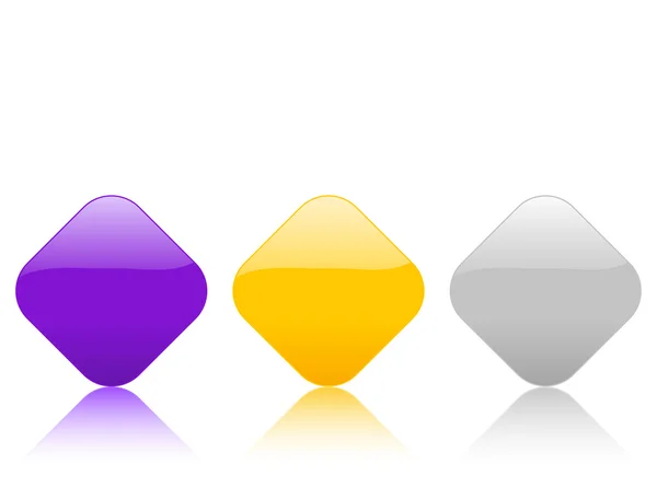 Color rombo icono 2 — Vector de stock