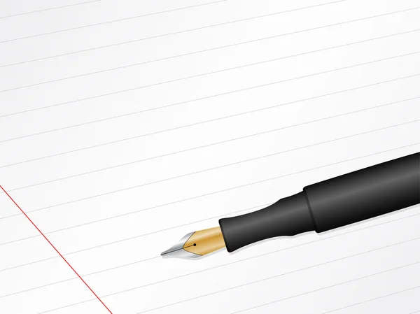 Блокнот и ручка — стоковый вектор