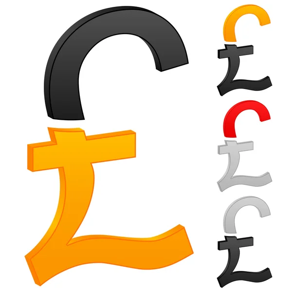 Britse pond pictogram — Stockvector