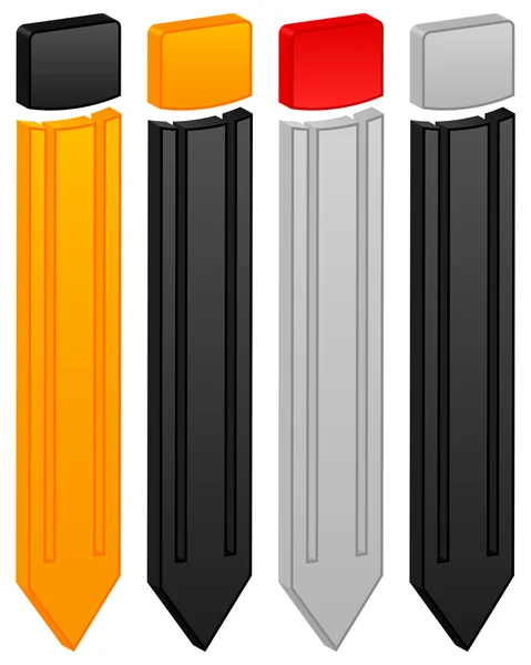 Ícone do lápis —  Vetores de Stock