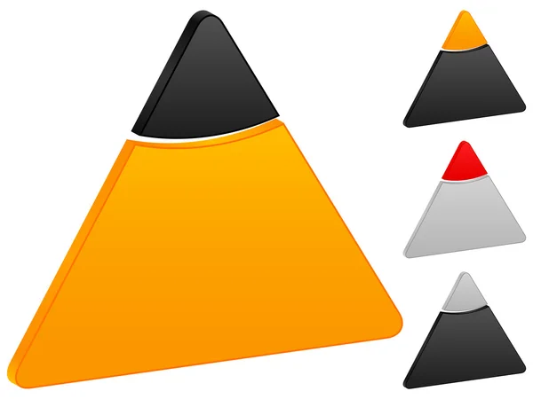 Icône triangulaire — Image vectorielle