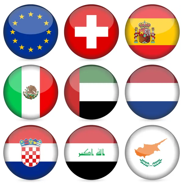 Nationale vlag pictogrammenset 5 — Stockvector
