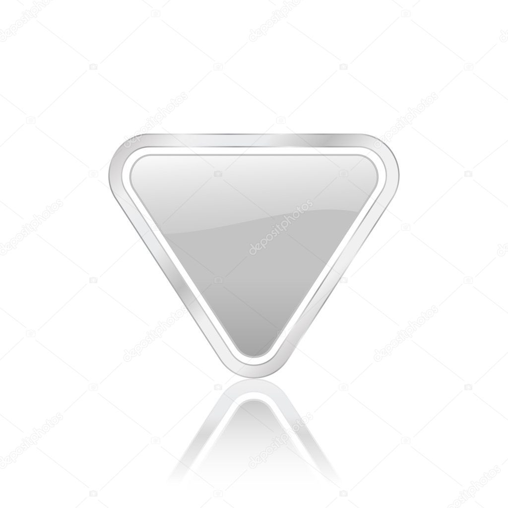 Icono triangular plata Vector de stock por ©julydfg 5961058