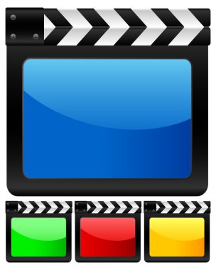 Digital film slate 2 clipart