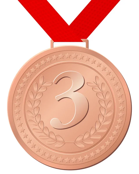 Médaille de bronze — Image vectorielle