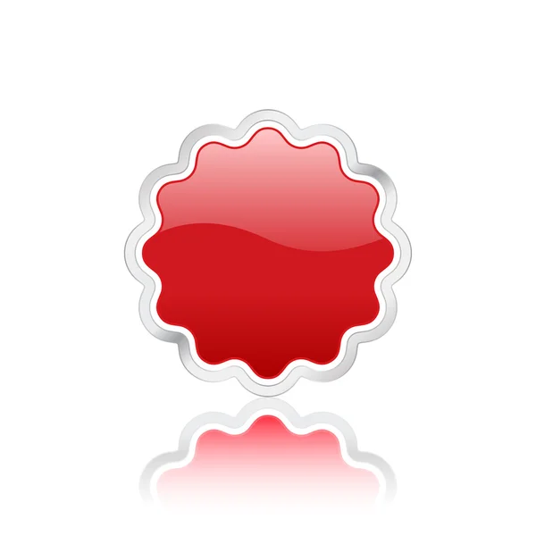 Distintivo vettore rosso — Vettoriale Stock
