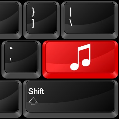 bilgisayar düğme müzik