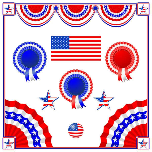 Nationale Amerikaanse symboliek — Stockvector