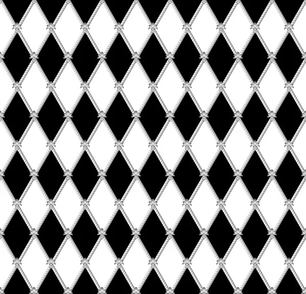 Noir un fond blanc sans couture — Image vectorielle