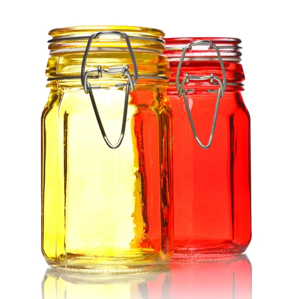 Glass Jars for Spice — Stock Photo, Image