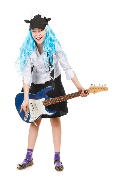 Teenie-Mädchen Rockstar — Stockfoto