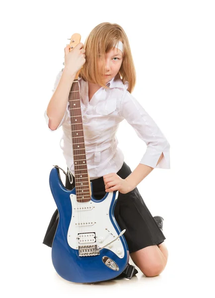 十几岁的女孩摇滚明星 — 图库照片
