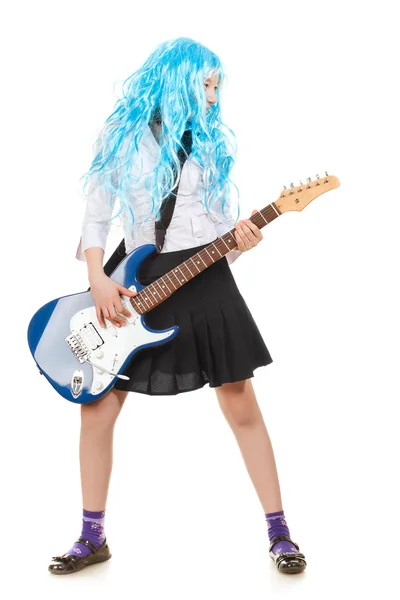 Giovanissima ragazza rockstar — Foto Stock