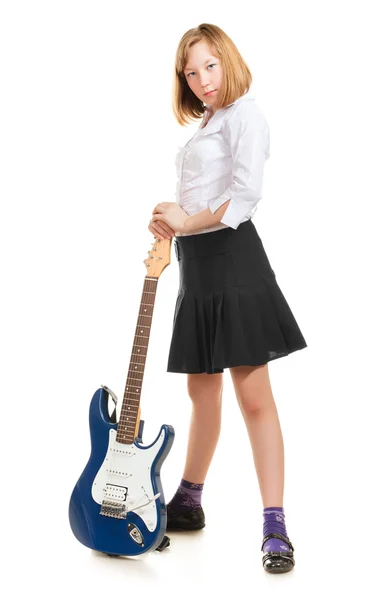 Teenie-Mädchen Rockstar — Stockfoto