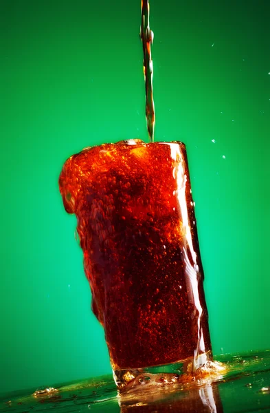 Pouring Cola — Stock Photo, Image