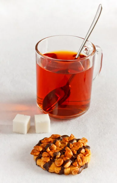 Tè con biscotto — Foto Stock