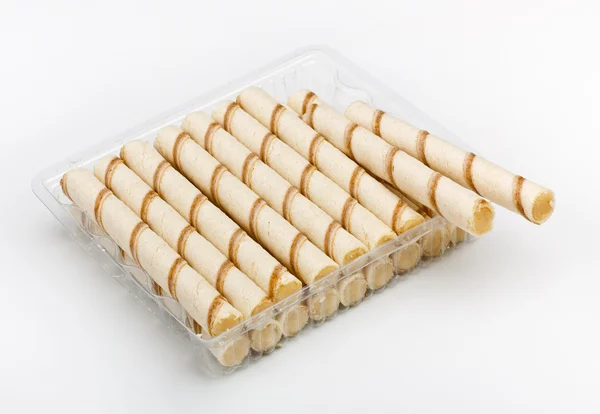 Krokante crème stokken pack — Stockfoto