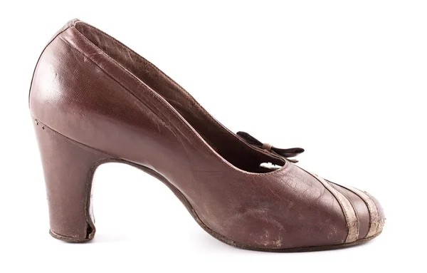 Kobiece buty skórzane — Zdjęcie stockowe