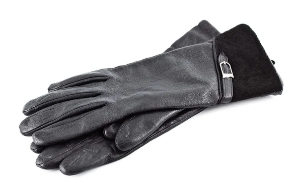 Zwarte handschoenen — Stockfoto