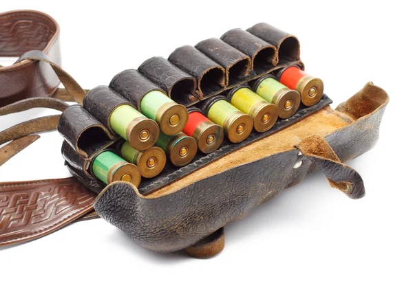 Vintage munitie riem — Stockfoto