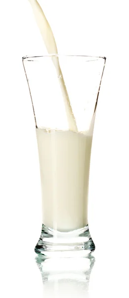 Gegoten melk — Stockfoto