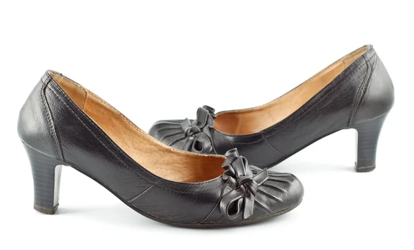 Ženské boty kožené — Stock fotografie