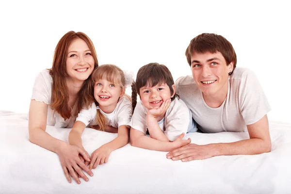 Happy family mother, father, daughter and son. — Stock Photo, Image