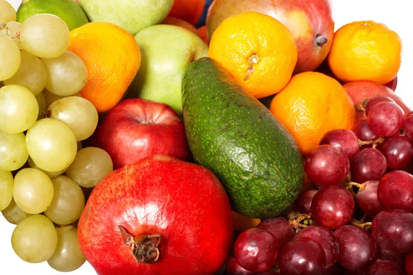 Close up van de groep vruchten. — Stockfoto