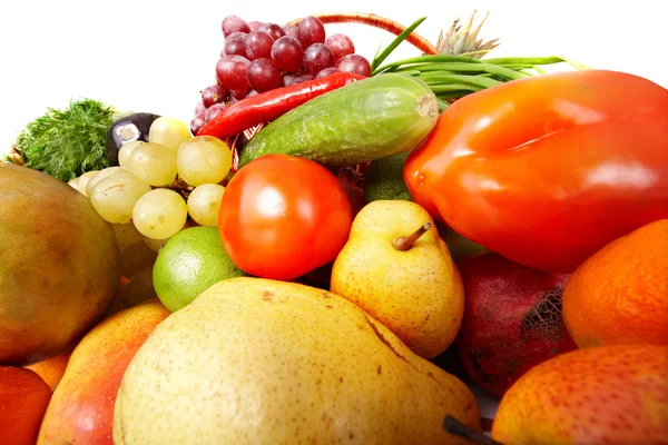 Группа овощей и фруктов . — стоковое фото