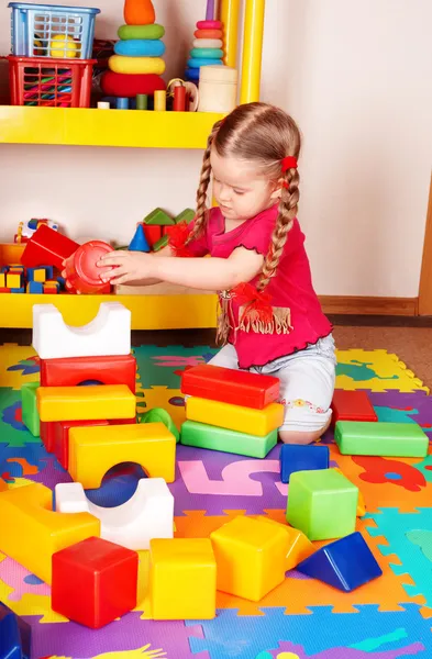Детский игровой блок и строительный набор . — стоковое фото