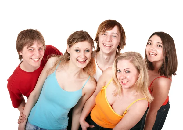 Grupo de jóvenes felices — Foto de Stock