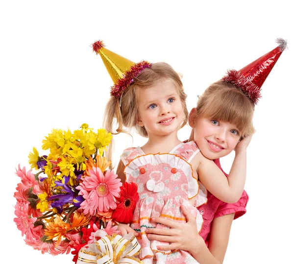 Children in party hat. — Stock Photo, Image