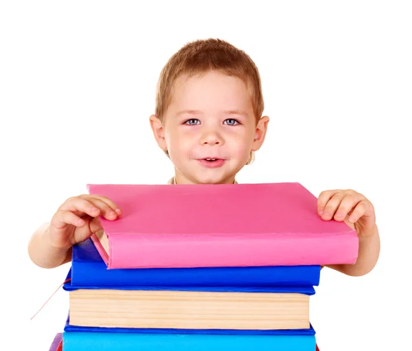 Exploitation d'enfants pile de livres . — Photo