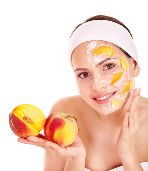 Masques naturels pour le visage aux fruits faits maison  . — Photo
