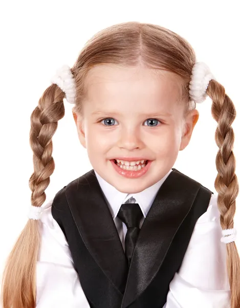 Šťastné dítě v obleku. — Stock fotografie