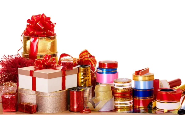 Group of color gift box. — Stock Photo, Image