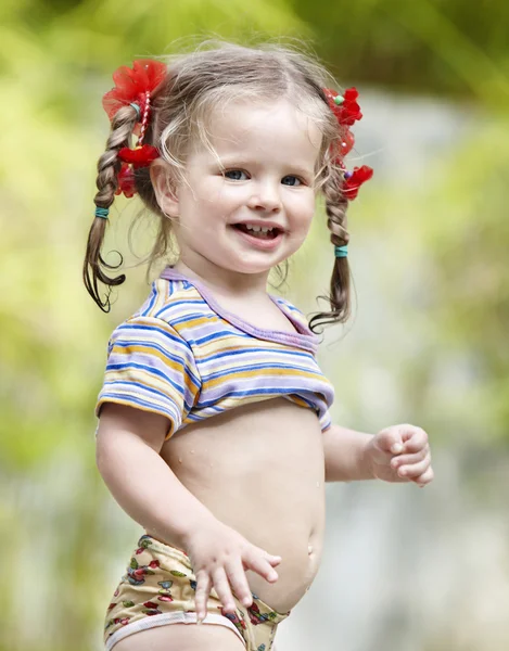Portrait of child outdoor. — Stock Photo, Image