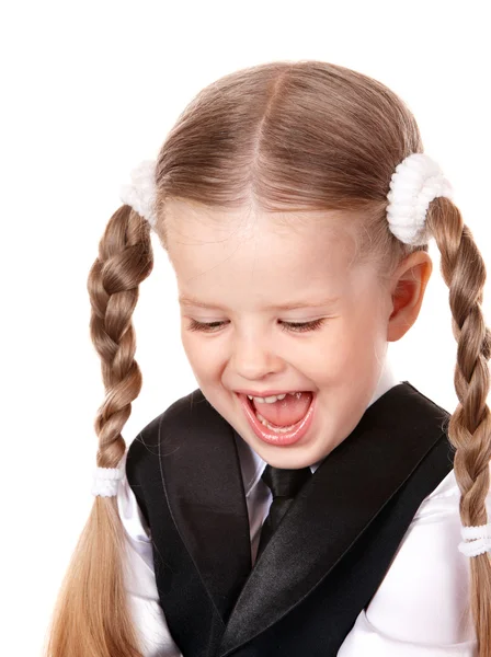 Happy child in business suit. — Stock Photo, Image