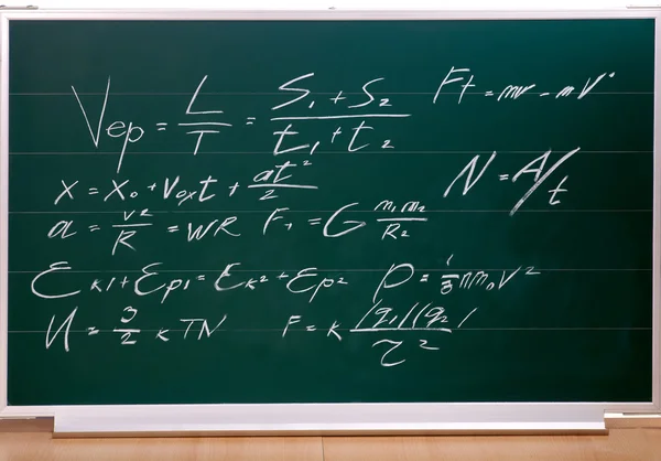 Iskola blackboard írás. — Stock Fotó
