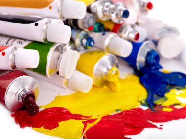 sanat malzemeleri yakın çekim.