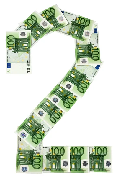Number from a money 2. — Stock Photo, Image