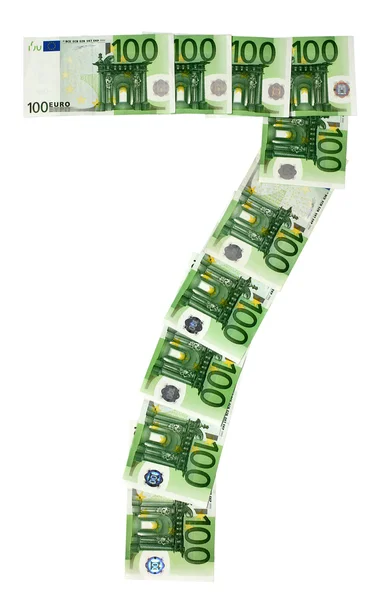Number from a money 7. — Stock Photo, Image